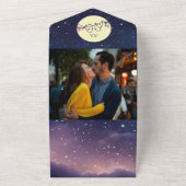 Elegant Celestial Wedding All In One Einladung (Außenbereich)