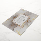 Elegant Celestial Wedding Einladung mit Floral a (Gedreht)