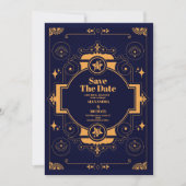 Elegant Celestial Wedding Save The Date (Vorderseite)