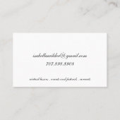 Elegant Cellist Musician Visitenkarte (Rückseite)