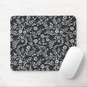 Elegant Chalkboard Floral Pattern Mousepad (Mit Mouse)