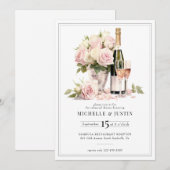 Elegant Champagne | Chic Rose | Probe Einladung (Vorne/Hinten)