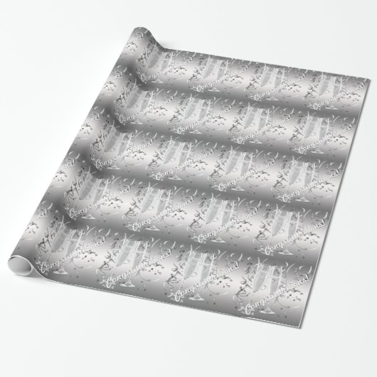 Elegant Champagne Gift Wrap Geschenkpapier (Ungerollt)