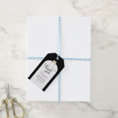 Elegant Champagne Glasses Danke Gastgeschenk Geschenkanhänger (Mit Garn)