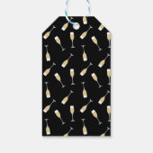 Elegant Champagne Glasses Danke Gastgeschenk Geschenkanhänger (Rückseite)