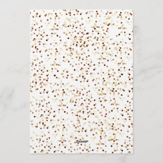 Elegant Champagne New Year's Eve Einladung (Rückseite)