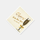 Elegant Champagne New Year's Eve Serviette (Ecke)