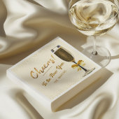 Elegant Champagne New Year's Eve Serviette