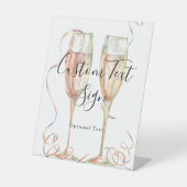 Elegant Champagne Sign Sockelschild (Vorderseite)