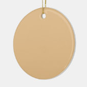 Elegant Champagne Weihnachten Keramik Ornament (Links)