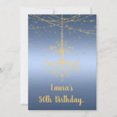 ELEGANT CHANDELIER online Custom BIRTHDAY Einladung (Vorderseite)