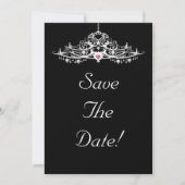 Elegant Chandelier Save the Date Hochzeit Einladung (Vorderseite)