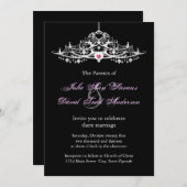 Elegant Chandelier Wedding Einladung (Vorne/Hinten)