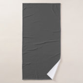 Elegant Charcoal Gray Absorbent Bath Towel Badehandtuch (Badehandtuch)