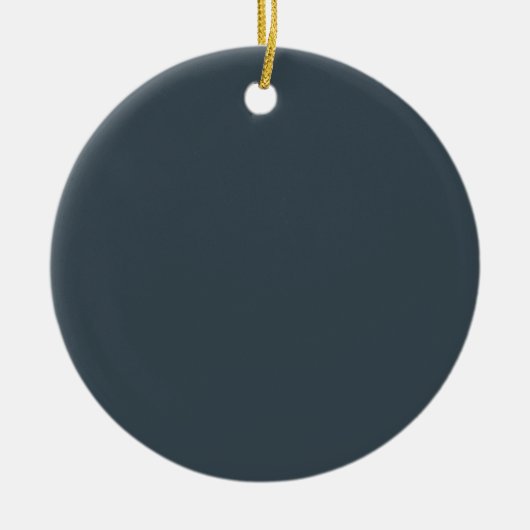 Elegant Charcoal Gray Midnight Keramik Ornament (Vorne)