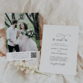 Elegant Charm Photo Wedding Invitations with RSVP Einladung