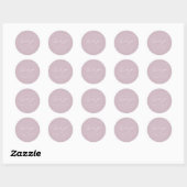 Elegant Charm Pink Hochzeit Danke Stickers (Blatt)