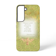 Elegant Chartreuse Green Gold Bee Wreath Bible