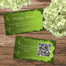 Elegant Chartreuse Green Wedding Website