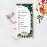 Elegant Chateau | Watercolor English Manor Wedding Menükarte<br><div class="desc">Schöne Menükarten, um Ihre Tischeinstellungen bei Ihrer Hochzeit oder beim nächsten Party zu ergänzen. Reittiere und klassische Eleganz finden sich in dieser atemberaubenden Hochzeitskollektion wieder. Der Stil der Reittiere ist nicht nur kariert, und die Holztäfelungen sind aus dunklem Holz. Der moderne Reitstil ist sowohl ein ewiger Fahrradfahrer als auch ein...</div>