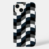 Elegant Checked Contemporary Case-Mate iPhone Hülle (Rückseite)