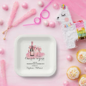 Elegant Cheers bis 50 Jahre Champagne 50. Geburtst Pappteller (Party)