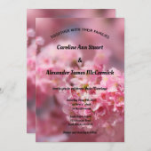 Elegant Cherry Blossom Fotografie Blumenzehen Einladung (Vorne/Hinten)