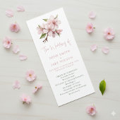 Elegant Cherry Blossom Minimalzeremonie Programm