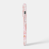 Elegant Cherry Blossom Pattern Design Sherpa Blank iPhone Hülle (Linke Seite)