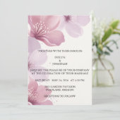 Elegant Cherry Blossom Save the Date (Stehend Vorderseite)