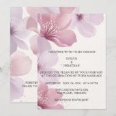 Elegant Cherry Blossom Save the Date (Vorne/Hinten)