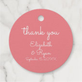 Elegant Cherry Blossom Vielen Dank Geschenkanhänger (Rückseite)