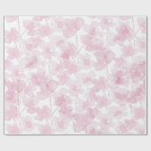 Elegant Cherry Blossom Wasserfarbe Handgemalt Geschenkpapier (Flach)
