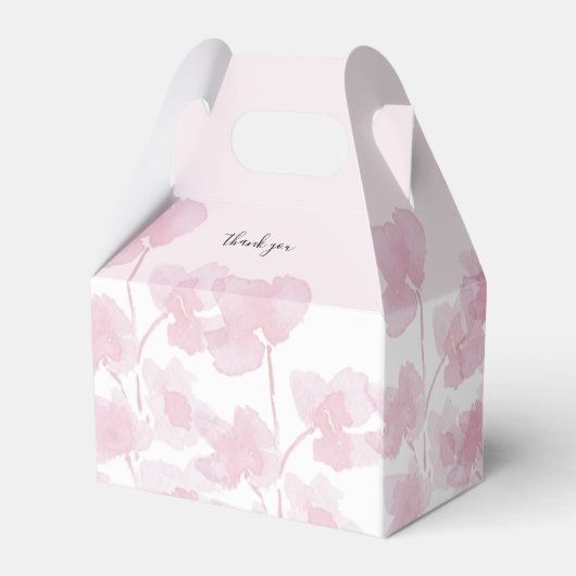 Elegant Cherry Blossom Wasserfarbe Handgemalt Geschenkschachtel (Rückseite)