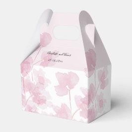 Elegant Cherry Blossom Wasserfarbe Handgemalt Geschenkschachtel