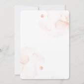 ELegant Cherry BLossom Wasserfarbenhochzeit Einladung (Rückseite)