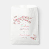 Elegant Cherry Blossom Wedding Geschenktütchen (Vorderseite)