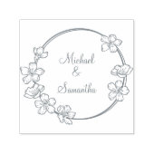 Elegant Cherry Blossom Wedding Permastempel (Design)