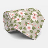 Elegant cherry blossoms seamless pattern krawatte (Gerollt)