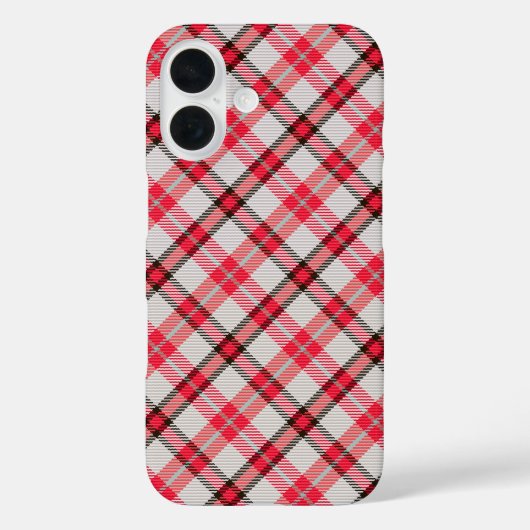 Elegant Cherry Red iPhone 16 Case (Rückseite)