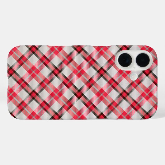 Elegant Cherry Red iPhone 16 Case (Rückseite (Horizontal))