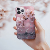 Elegant Cherry  Water Reflection Invitation iPhone Hülle