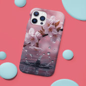 Elegant Cherry  Water Reflection Invitation iPhone Hülle