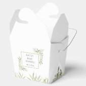 Elegant Chic Baby Shower Greenerity Favor Box Geschenkschachtel (Geöffnet)