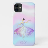 Elegant Chic Ballerina Rainbow Holographic Case-Mate iPhone Hülle (Rückseite)
