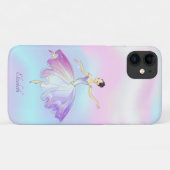 Elegant Chic Ballerina Rainbow Holographic Case-Mate iPhone Hülle (Rückseite (Horizontal))