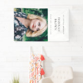 Elegant Chic Beerdigung | Moderne Feier des Lebens Banner (Insitu)