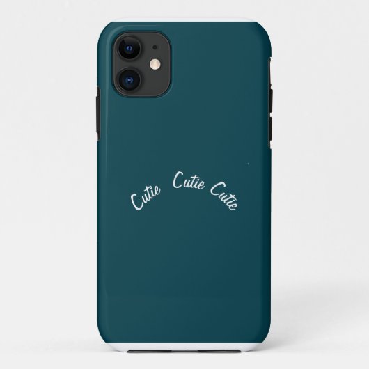 Elegant Chic Blue Aquamarin Case-Mate iPhone Hülle (Rückseite)