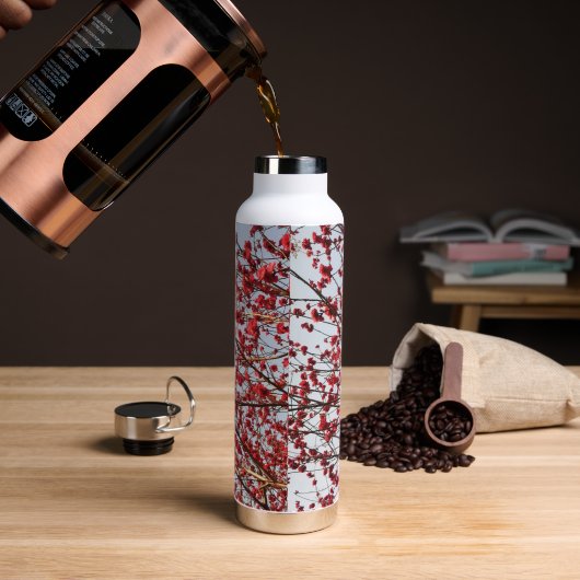 Elegant Chic Blume Blossom Trinkflasche (Kaffee)