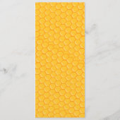 Elegant & Chic Boho Biene Wildblume Hochzeitstisch Menükarte (Rückseite)